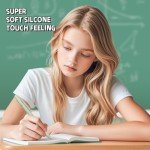 6 Pcs Quick Dry Black Gel Pens - Morandi Gold