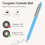 Aesthetic Black Gel Pens for Note Taking