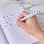 5-Pack Quick Dry Black Gel Pens for Writing