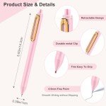 Aesthetic Black Gel Pens for Note Taking