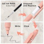 5-Pack Fine Point Gel Pens for Smooth Writing