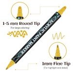 28 Color Dual Tip Acrylic Paint Pens