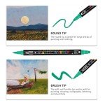 Dual Tip Acrylic Paint Markers - 24 Colors