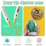 32 Colors Dual Tip Acrylic Paint Pens