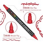 18-Piece Dual Tip Acrylic Paint Marker Set