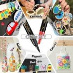 24 Colors Acrylic Paint Pens - Dual Tip Markers