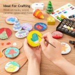 Acrylic Paint Set - 16 Tubes, Non-Toxic Colors