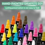 Dual Tip Acrylic Paint Markers - 24 Colors