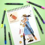 18-Piece Dual Tip Acrylic Paint Marker Set