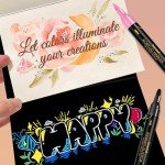 24 Colors Acrylic Paint Pens - Dual Tip Markers