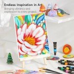 Acrylic Paint Set - 16 Tubes, Non-Toxic Colors