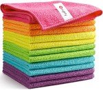 12-Pack Microfiber Cleaning Cloths - Lint-Free & Absorbent