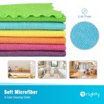 24-Pack Microfiber Cleaning Cloths - Lint Free