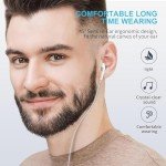 Apple Earbuds Wired 2 Pack Lightning Headphones for iPhone Earphones [MFi Certified] with Built-in Microphone & Volume Control HiFi Stereo Compatible with iPhone 14/13/12/11/XR/XS/X/8/7/SE