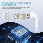 2 Pack USB C Headphones for iPhone 16 Pro Max iPad, Wired Earbuds with Microphone HiFi Stereo Surround Sounds Volume Contorl Compatible for Samsung S24 Ultra S23 S22 S21 S20 Pixel 8 7 6