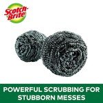 3-Pack Scotch-Brite Stainless Steel Dish Scrubbers