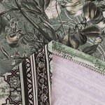 LPIGOH Womens Long Sleeve Shirts 2024 Dressy Casual Crew Neck Womens Fall Tops Plus Size Fitted Basic Tee Floral Printed Going Out Tops Blouse (Army Green,S)