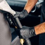 Black Vinyl Exam Gloves, Disposable, Latex-Free, Medium