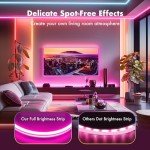 HRDJ Neon Rope Lights, 9.84FT RGB Neon Strip Lights, Outdoor IP67 Waterproof Lights, Smart APP Control with 44Key Remote, 47 Modes, Music Sync Gaming, DIY Design, Dimmable for Bedroom Decoration