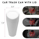 Mini Car Trash Can with Lid – Compact Organizer