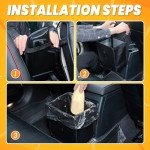 Foldable Waterproof Car Trash Bin - 1.85 Gallon