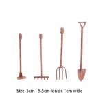 Miniature Garden Tools Set for Dollhouses