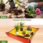 Gardening Tool Set & Repotting Mat (Orange)