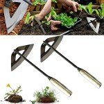 Durable All-Steel Hollow Hoe Gardening Tools (2PCS)