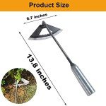 Durable All-Steel Hollow Hoe Gardening Tools (2PCS)