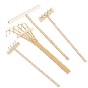 Mini Zen Garden Rake Tool Set - 4pcs