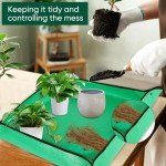 Portable Planting Mat for Easy Repotting - Pale Green