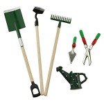 Mini Dollhouse Garden Tools Set - 6 Pieces