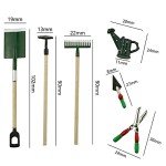 Mini Dollhouse Garden Tools Set - 6 Pieces