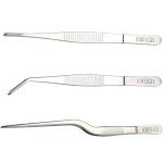 Stainless Steel Tweezers Set - 3 Pieces