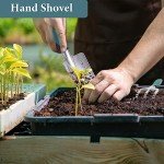 3-Piece Ergonomic Garden Tool Set in Dark Green