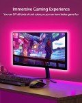 Daymeet TV LED Backlight, 9.8ft for TV Behind 32-60 inch TV Led Lights for TV/Monitor Backlight, RGB TV Led Light Strip, USB Powered Led TV Light with Remote, Music Sync Bluetooth APP Control