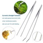 Aquarium Plant Tool Set - Tweezers, Scissors, Scraper