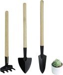 Mini Gardening Tools Set - 3 Pcs, Non-Slip