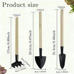 Mini Gardening Tools Set - 3 Pcs, Non-Slip