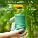 80ft Green Plant Twist Ties with 20 Clips