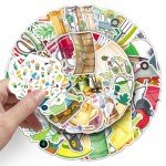 Garden Tools Stickers - 50 Vinyl Decals Set
