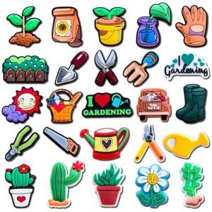 Gardening Charms for Clogs and Sandals (40 Pcs)