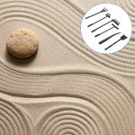 Mini Zen Garden Rake Tools - 6 Piece Set