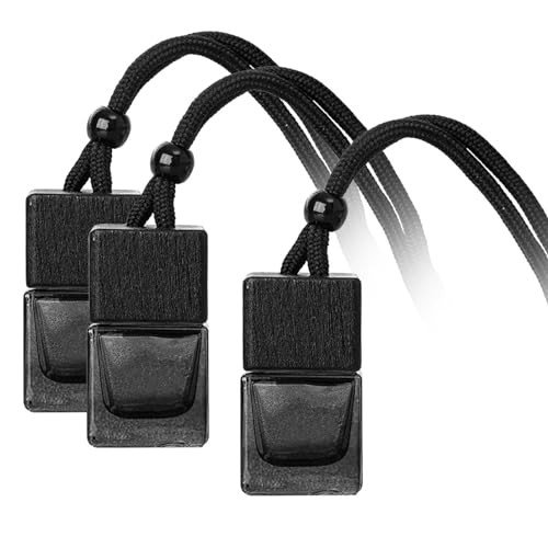 3-Pack Black Car Air Freshener Diffuser Bottles