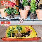 Indoor Plant Repotting Mat with Garden Tools
