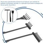 Mini Zen Garden Rake Tools - 6 Piece Set