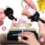 Daisy Flower Car Air Freshener Clips – 6 Pack