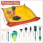 Indoor Plant Repotting Mat with Garden Tools