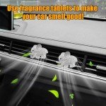 Cute Elephant Bling Car Air Vent Clip - 2 PCS