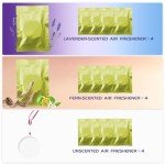 Cute Refillable Car Air Fresheners - 4 Clips